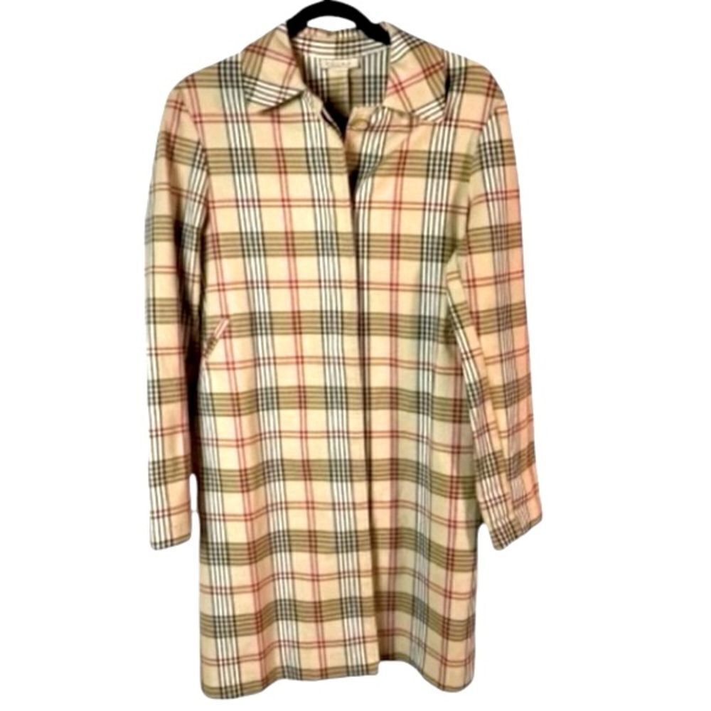 Bliss Coat Woman’s Size 8 Plaid Burberry pattern